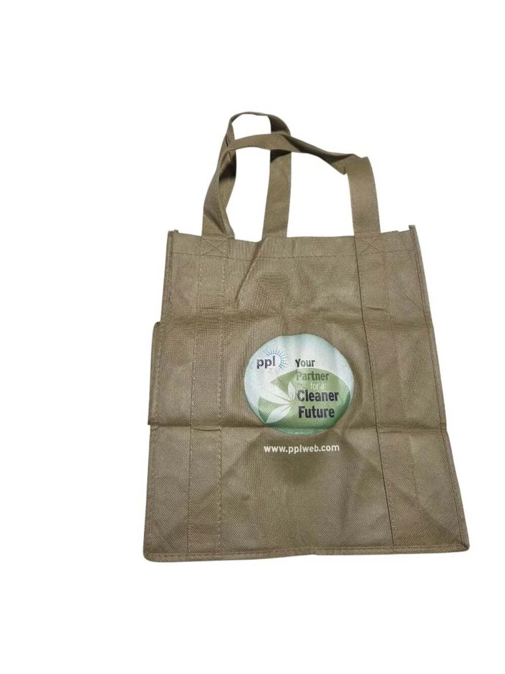 PPL Eco Friendly Tote Bag Handles Brown Reusable Shopping For A Cleaner Future